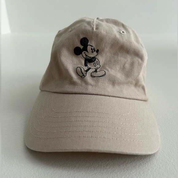 Disney Mickey Mouse Beige Baseball Hat - Picture 4 of 5